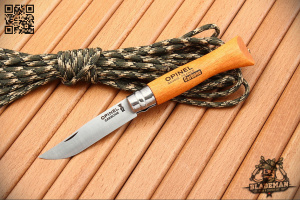 Нож Opinel №6, Углеродистая сталь, Бук, Блистер - складной туристические ножи из стали