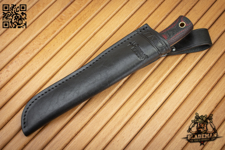 Нож Южный Крест ТКК, N690, Микарта Черно-красная, Насечка - купить в интернет-магазине Blademan