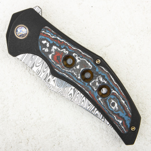 Нож WE Knife Magnetron, Damasteel, Titanium/Nebula Fat Carbon Fiber - складной туристические ножи из стали Нож WE Knife Magnetron, Damasteel, Titanium/Nebula Fat Carbon Fiber - складной туристические ножи из стали