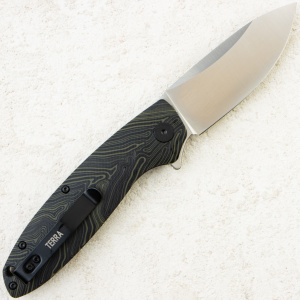 Нож Petrified Fish Terra, Satin, D2, G-Mascus Green/Black Handle, PFB01GRDMS Нож Petrified Fish Terra, Satin, D2, G-Mascus Green/Black Handle, PFB01GRDMS
