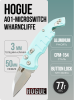 Нож Hogue A01-MicroSwitch Wharncliffe, CPM 154, Aluminum Aqua, 24143
