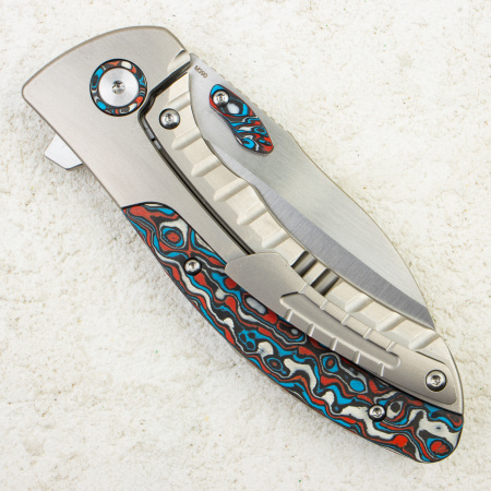 Нож QSP Capybara, M390, Carbon Fiber / Titanium Handle, QS152-B1