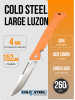 Нож Cold Steel Large Luzon, 8Cr13MoV, GFN Orange, CS20NQX-ORST Нож Cold Steel Large Luzon, 8Cr13MoV, GFN Orange, CS20NQX-ORST