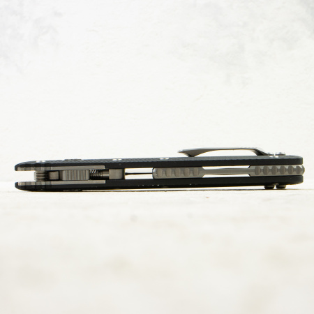 Нож Microtech Amphibian RAM-LOK, Stonewash, M390, G10 Fluted Black, 137RL-10 FLGTBK Нож Microtech Amphibian RAM-LOK, Stonewash, M390, G10 Fluted Black, 137RL-10 FLGTBK