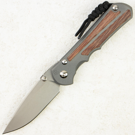 Нож Chris Reeve Large Inkosi Inlay, CPM MagnaCut, Titanium/Natural Canvas Micarta Handle, LIN-1014