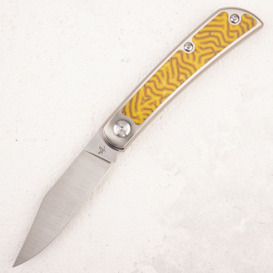 Нож WKL Mockingbird, ELMAX, Titanium/Micarta Yellow, WKL02 Нож WKL Mockingbird, ELMAX, Titanium/Micarta Yellow, WKL02