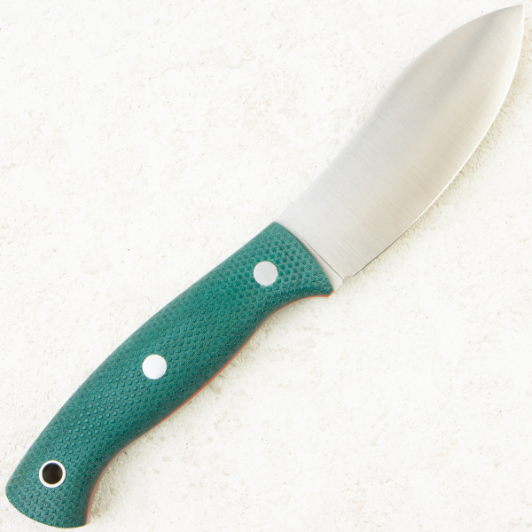 Нож Южный Крест Нессмук норд хантер, Convex, Elmax, Micarta Изумруд, Насечка, 231.1852.Elmax.K