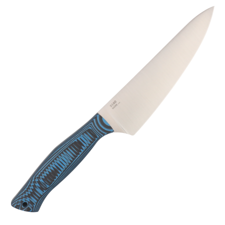 Нож OWL S160 F Мини-Шеф, N690 Black/Blue Cryo, G10, Kydex