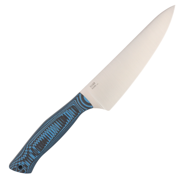 Нож OWL S160 F Мини-Шеф, N690 Black/Blue Cryo, G10, Kydex