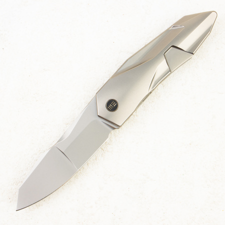 Нож WE Knife Solid, CPM 20CV, Bead Blasted Titanium