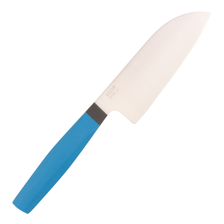 Нож мини Сантоку OWL SA110, N690 Cryo, G10 Blue Handle