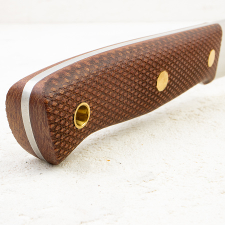 Нож Южный Крест Модель XL, CPR, Конвекс, Микарта Койот, Насечка - купить в интернет-магазине Blademan