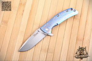 Нож Kizer KI3404, S35VN, Titanium - складной туристические ножи из стали
