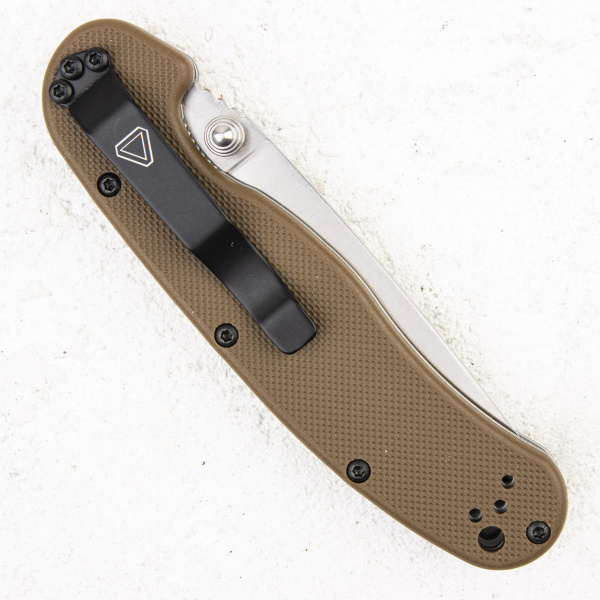 Нож Ontario RAT-2, D2, Satin, Coyote Brown Nylon, 8828CB