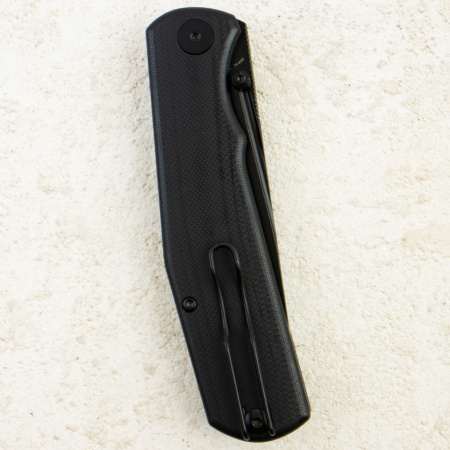 Нож Petrified Fish Lis, Black Stonewashed, 10Cr15CoMov, G10 Black Handle, PFP14DDW