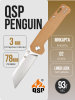 Нож QSP Penguin, D2, Micarta Tan