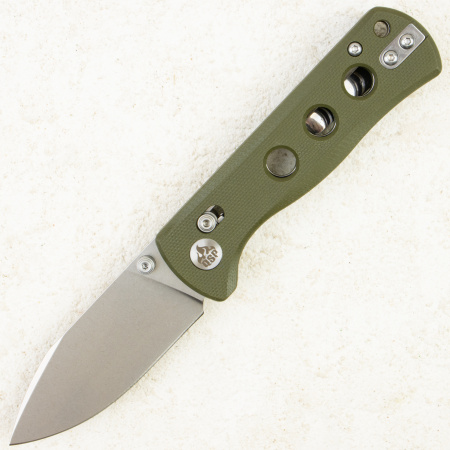 Нож QSP Canary Glyde, Stonewashed 14C28N, G10 Olive, QS150GL-B1