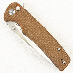 Нож Sencut Sachse Button Lock, 9Cr18MoV, Micarta Brown, S21007-3 - складной туристические ножи из стали Нож Sencut Sachse Button Lock, 9Cr18MoV, Micarta Brown, S21007-3 - складной туристические ножи из стали