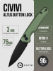 Нож CIVIVI Altus Button Lock, Nitro-V, Aluminum Green, C20076-5