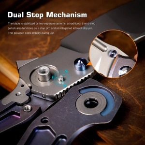 Нож Remette TwoFace, M390, Titanium Purple Handle, DSTF-B