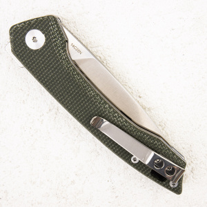 Нож QSP Leopard, 14C28N, Linen Micarta Green - складной туристические ножи из стали Нож QSP Leopard, 14C28N, Linen Micarta Green - складной туристические ножи из стали
