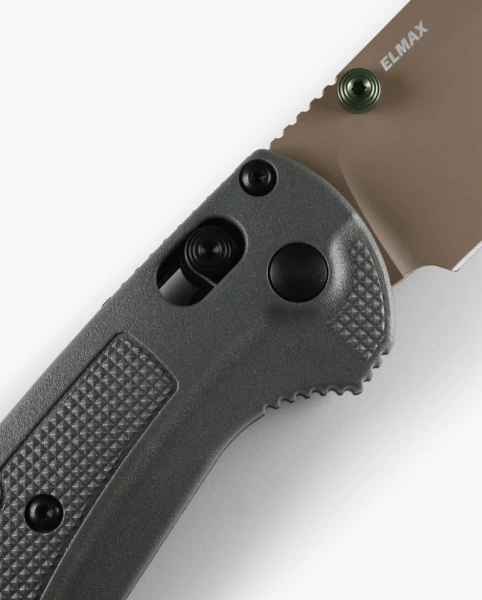 Нож Benchmade Taggedout, Elmax, Deep Olive Grivory Handle, 15536TN-02