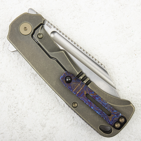 Нож QSP Rhino, M390, Titanium Bronze - купить в интернет-магазине Blademan