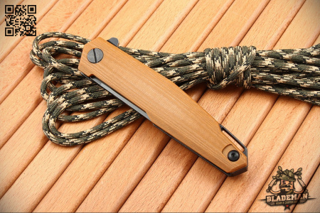 Mr.Blade Lance, D2 Black Stonewash, G10 Brown - купить в интернет-магазине Blademan