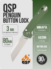 Нож QSP Penguin Button Lock, 14C28N, Micarta Green, QS130BL-C1 Нож QSP Penguin Button Lock, 14C28N, Micarta Green, QS130BL-C1