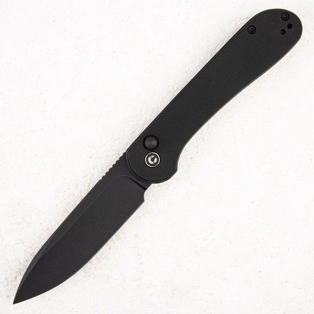 Нож CIVIVI Elementum Button Lock, 14C28N Black, G10 Black