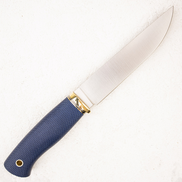 Нож Южный Крест Длинный Джек Эксперт, N690, Микарта Синяя, Насечка - купить в интернет-магазине Blademan
