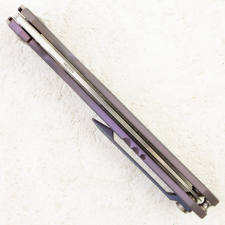 Mr.Blade Keeper NO SHNUR NO PARTY, M390, Titanium Blue Mr.Blade Keeper NO SHNUR NO PARTY, M390, Titanium Blue
