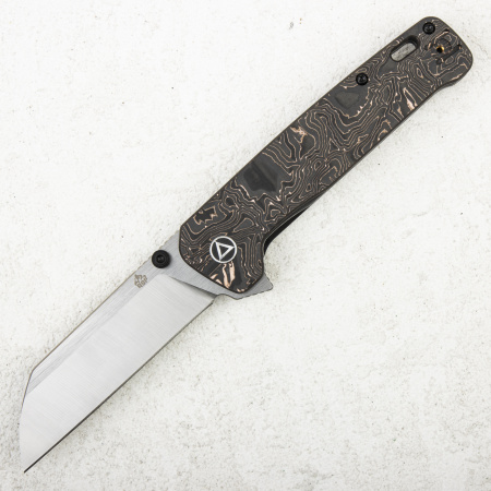 Нож QSP Penguin PLUS, 20CV, Copper Foil Carbon Fiber/Titanium, QS130XL-E1