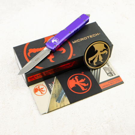 Нож Microtech Ultratech, Apocalyptic, M390, Aluminum Purple, 121-10 APPU