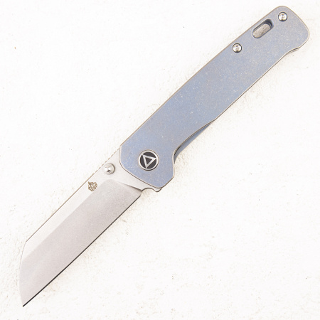 Нож QSP Penguin, 154CM, Titanium Blue
