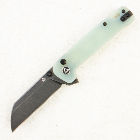 Нож QSP Penguin Button Lock, 14C28N, G10 Jade, QS130BL-B2
