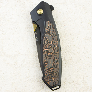 Нож Remette Kingfisher, M390, Titanium/Carbon Copper Handle, RTKF5 Нож Remette Kingfisher, M390, Titanium/Carbon Copper Handle, RTKF5