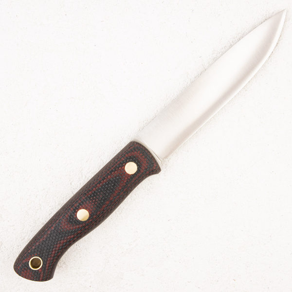 Нож Южный Крест Бушкрафт L, N690, Конвекс, Микарта Красно-Черная, Насечка - купить в интернет-магазине Blademan