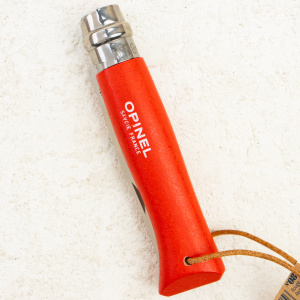 Нож Opinel №8 Trekking, 12C27, Wood Red, Кожаным Чехол, 1890 Нож Opinel №8 Trekking, 12C27, Wood Red, Кожаным Чехол, 1890