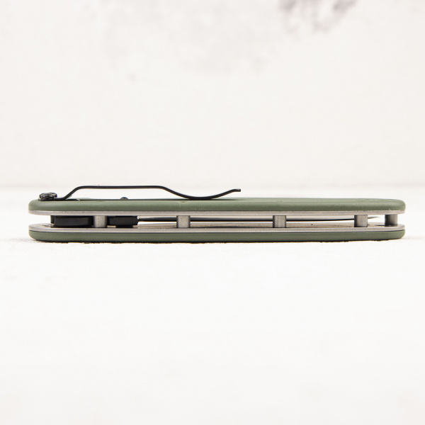 Нож Ontario Rat 1, AUS-8, Black, Olive Nylon, 8846OD