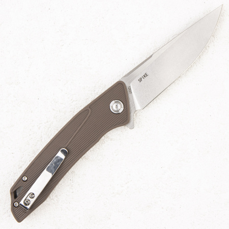 Нож Bestech Knives SPIKE, 12C27, Stonewash, Nylon Brown, BG09C-2 Нож Bestech Knives SPIKE, 12C27, Stonewash, Nylon Brown, BG09C-2