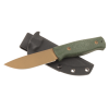 Нож HOT Knife Hoot, Cerakote Bronze, D2, Micarta Green Handle, Kydex