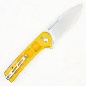 Нож CIVIVI Conspirator Flipper & Button Lock, Nitro-V, Polished Ultem Handle, C21006-5 - складной туристические ножи из стали Нож CIVIVI Conspirator Flipper & Button Lock, Nitro-V, Polished Ultem Handle, C21006-5 - складной туристические ножи из стали