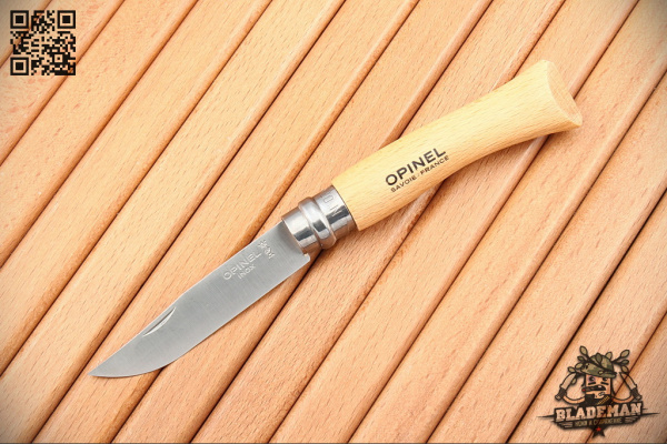 Нож Opinel №7, Нержавеющая сталь, Бук, Блистер - купить в интернет-магазине Blademan