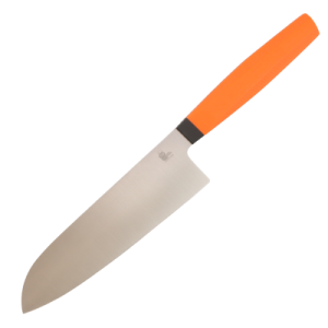 Нож Сантоку OWL SA160 F, N690 Cryo, G10 Orange Handle