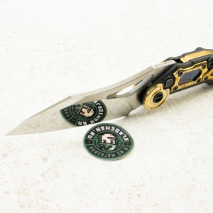 Нож NOC Knives MT-32, Mirror M390, Copper Damascus (Mokume) Handle, MT-3204 Нож NOC Knives MT-32, Mirror M390, Copper Damascus (Mokume) Handle, MT-3204