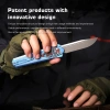Нож Remette Swordfish Drop-Point, S35VN, Titanium Blue/Carbon Inlay Handle, ZL103D5