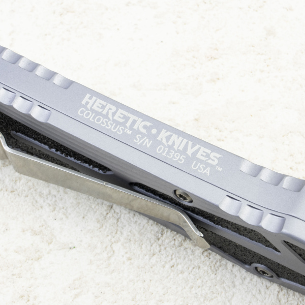 Нож Heretic Knives Colossus, CPM MagnaCut, Gray Aluminum Handle, H039-2A-GRAY