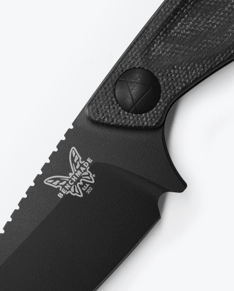 Нож Benchmade Dacian, MagnaCut, Black Micarta Handle, Black Grivory Sheath, 203BK-02