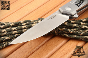 Mr.Blade Lance Ленинград by Сергей Шнуров, M390, Titanium - складной туристические ножи из стали